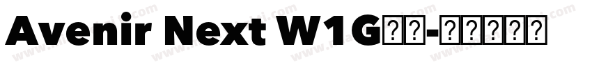 Avenir Next W1G字体字体转换